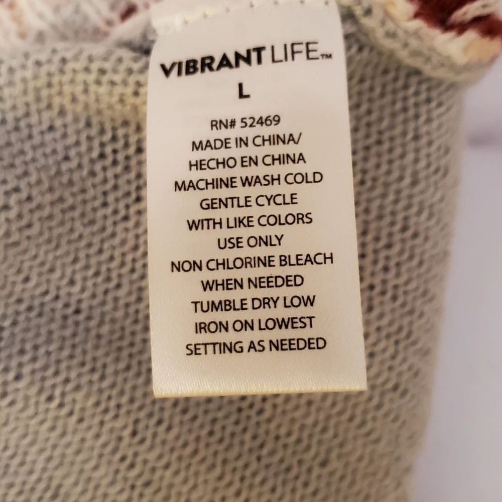 Vibrant Life acrylic knit dog sweater size L - Picture 4 of 4